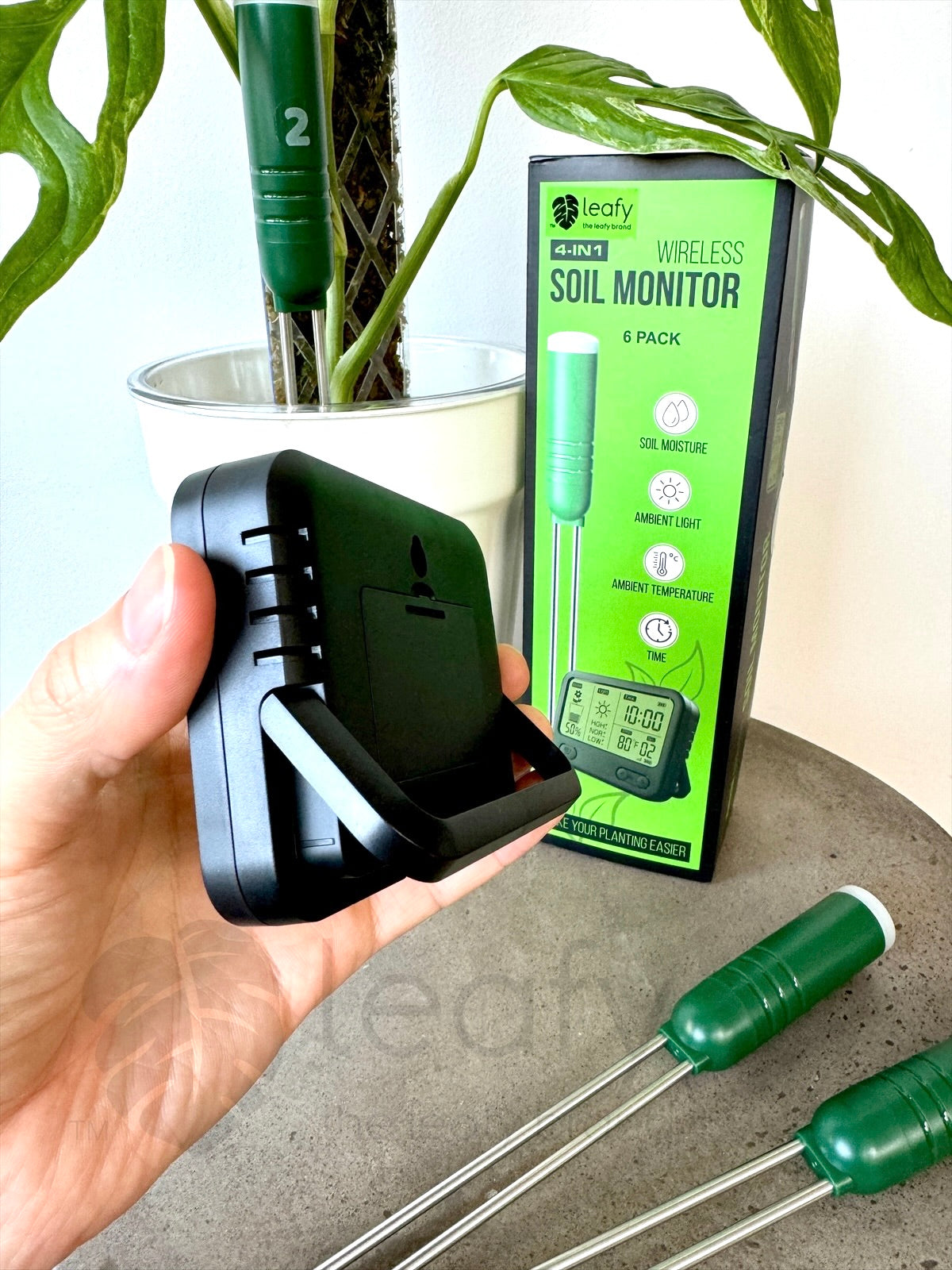 Wireless soil moisture meter