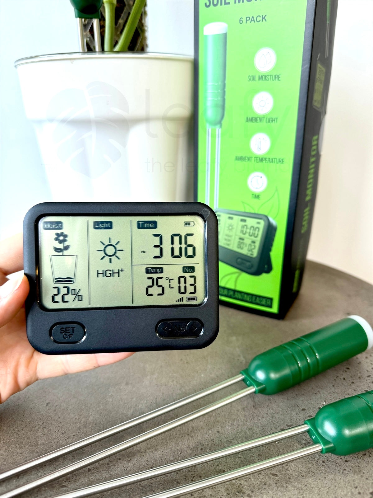 Wireless soil moisture meter