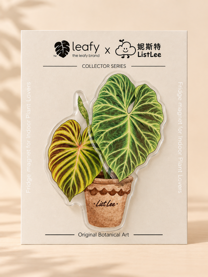 The Spinning Leaf Collection Fridge Magnets