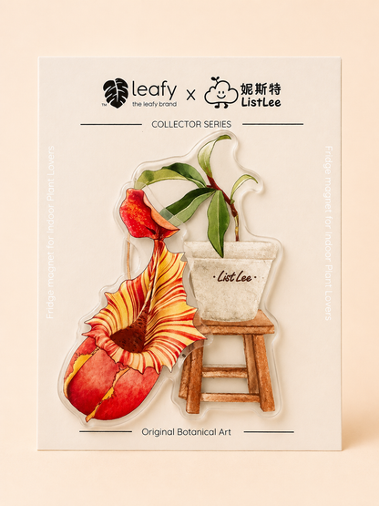 The Spinning Leaf Collection Fridge Magnets